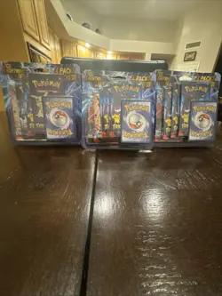Lot Of 3 Pokemon TCG Lightning Set Packages with 1 Bonus Card - Image 1