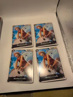ONE PIECE ENGLISH CARD GAME CARD Monkey D. Luffy ST08-011 ST EN JCC NEW X4 - Image 1