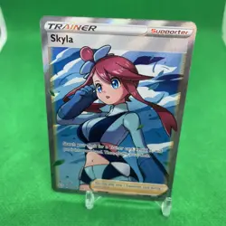 Pokemon Card TCG - Skyla 072/072 Ultra Rare Full Art Trainer Shining Fates NM - Image 1
