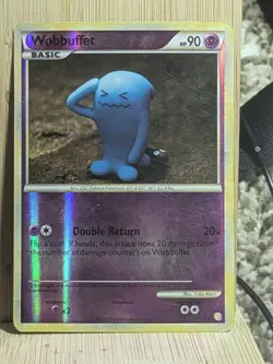 Wobbuffet 13/123 Rare Holo Pokemon Card 2010 Vintage Holographic Double Return - Image 1