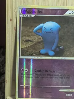 Wobbuffet 13/123 Rare Holo Pokemon Card 2010 Vintage Holographic Double Return - Image 4