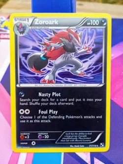 Pokemon TCG Zoroark Holo Rare Card 71/114 Black and White - Image 2