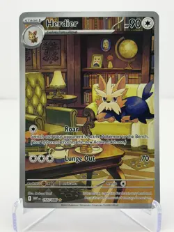 Pokemon Card TCG: Herdier 155/086 Sv: White Flare Holo - Near Mint - Image 1