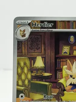 Pokemon Card TCG: Herdier 155/086 Sv: White Flare Holo - Near Mint - Image 2