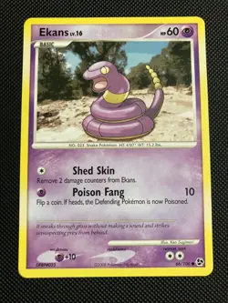 Pokemon TCG Ekans 66/106 Great Encounters Common Card 2008 (LP) - Image 1