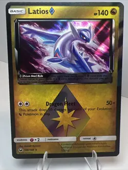 LP Latios Prism Star 108/168 Holofoil SM Celestial Storm AUTHENTIC Pokemon Card - Image 1