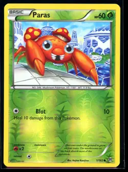 2015 XY - BREAKthrough Paras Reverse Holo Pokemon Card #1 - Image 1