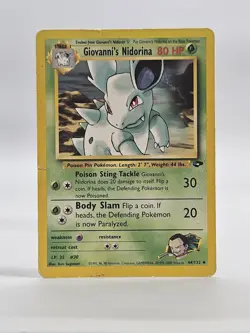 Pokemon TCG Giovannis Nidorina 44 /132 Gym Challenge Vintage 2000 Card HP - Image 1