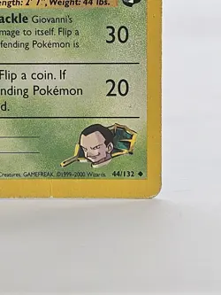 Pokemon TCG Giovannis Nidorina 44 /132 Gym Challenge Vintage 2000 Card HP - Image 5