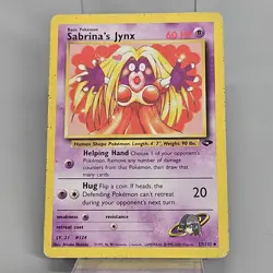 Pokemon TCG Sabrinas Jynx 57 /132 Gym Challenge Vintage 2000 Card MP - Image 2