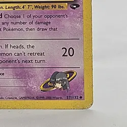 Pokemon TCG Sabrinas Jynx 57 /132 Gym Challenge Vintage 2000 Card MP - Image 5