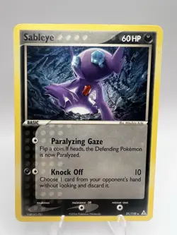 SABLEYE - 31/110 - HOLON PHANTOMS - RARE POKEMON CARD - LP - Image 1