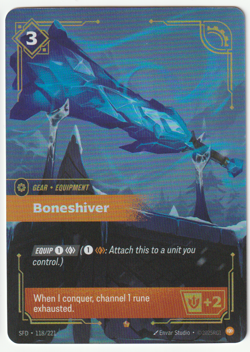 Boneshiver 118/221 Riftbound SFD NEAR MINT CARD - Image 1