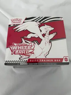 NEW SEALED Pokemon TCG WHITE FLARE ETB Elite Trainer Box Trading Cards NICE! - Image 1