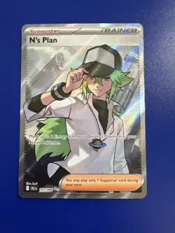 N's Plan Black Bolt 163/086 Pokemon Card Near Mint - Image 1