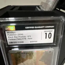 Pokemon Mimikyu Black Star Promo 075 Holo CGC 10 2024 English Card - Image 2