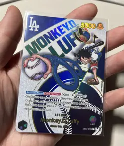 Monkey.D.Luffy (010) (Dodgers x ONE PIECE) EB02-010 One Piece Promo Card - Image 5