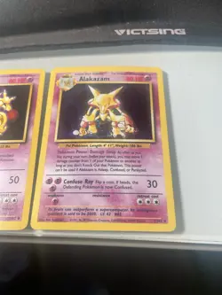 Pokemon Base Set 1999 Abra Kadabra Alakazam Lot Wizards of the Coast 3 Cards - Image 4