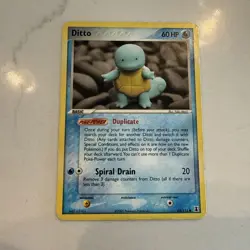 Pokemon Ditto (Squirtle) Ex Delta Species Set Card 64/113 - Image 1