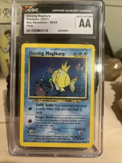 2001 Pokemon TCG Shining Magikarp Neo Revelation Holo Card 66/64 - Image 1