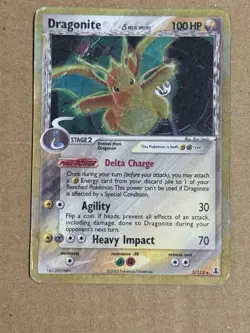 Pokemon TCG Dragonite EX Delta Species Holo Rare Card 3/113 100 HP 2005 - Image 1