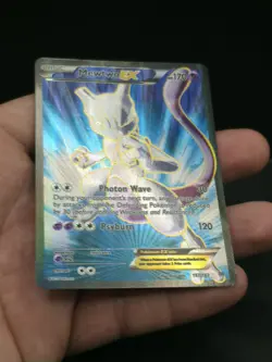 Pokemon Mewtwo EX TCG Full Art Holo Ultra Rare Card Breakthrough 157/162 - Image 4