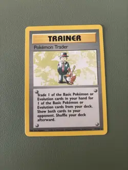 Pokemon Trader 77/102 Base Set Rare Trainer Card - Lightly Played - Image 1