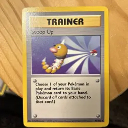 Pokemon Cards - Scoop Up Base Set Trainer Rare 78/102 Moderate Play - Image 1