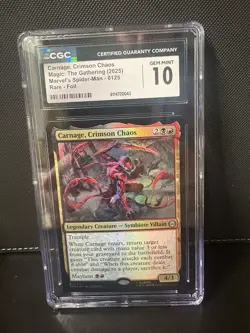 Carnage, Crimson Chaos 0125 Foil Spiderman Mtg CGC 10 - Image 1