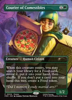 Courier of Comestibles MTG promo Teenage Mutant Ninja Turtles Magic - Image 1