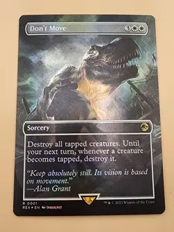 Don't Move (Borderless) Universes Beyond: Jurassic World Collection Foil NM - Image 2