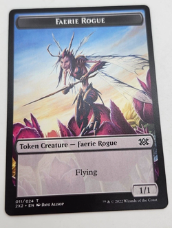 Faerie Rogue // Monk Double-Sided Token - Double Masters 2022 (2X2) - MTG - Image 1