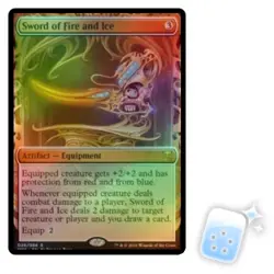 FOIL SWORD OF FIRE AND ICE Masterpiece Series: Kaladesh Inventions Magic MTG - Image 1