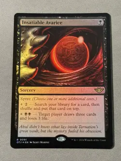 Insatiable Avarice MTG Outlaws of Thunder Junction Foil NM - Image 1