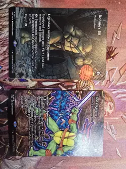 Magic MTG TMNT Borderless NON FOIL #17 Donnie's Bo + Leo's Katana - Image 2