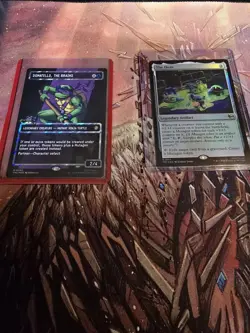 MTG Donatello, the Brains - Surge Foil - Borderless, NM W/ Bonus Foil The Ooze - Image 1
