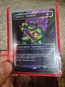 MTG Donatello, the Brains - Surge Foil - Borderless, NM W/ Bonus Foil The Ooze - Image 2