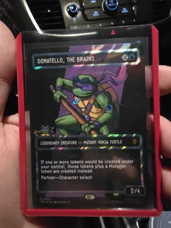 MTG Donatello, the Brains - Surge Foil - Borderless, NM W/ Bonus Foil The Ooze - Image 5