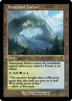 Light Play x 1 Hinterland Harbor - Foil - Retro Frame Dominaria Remastered Varia - Image 1