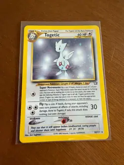 Pokemon TCG Togetic #16 [NM] Neo Genesis Vintage Holo Rare - Image 3