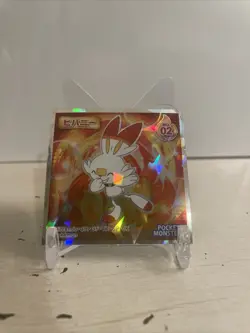 Pikachu Scorbunny 02 Pokemon Wafer Sticker Holo Nintendo Japanese US SELLER - Image 1
