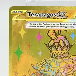 Terapagos Ex Prismatic Evolutions Hyper Rare Gold 180/131 Pokemon TCG NM - Image 2