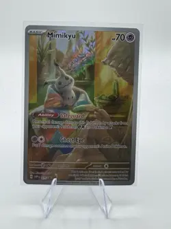 Pokemon TCG Mimikyu 075 S&V: Paldean Fates ETB Black Star Promo NM Condition #75 - Image 1