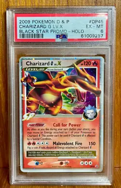 Charizard G LV.X DP45 Diamond and Pearl Holo PSA 6 Pokemon - Image 1