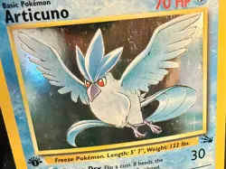 1999 Pokemon Fossil Articuno Holo 1st Edition 2/62 WOTC LP Lightly Played - Image 5