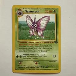 Pokemon TCG Venomoth Jungle 29/64 Regular Unlimited Rare Non Holo WOTC Vintage - Image 1