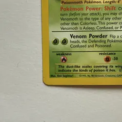 Pokemon TCG Venomoth Jungle 29/64 Regular Unlimited Rare Non Holo WOTC Vintage - Image 5