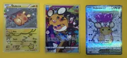 Pokemon Dedenne lot: Radiant RC10 Lp, EX 239 nm, and trainer gallery tg07 nm - Image 1