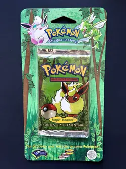 FACTORY SEALED Jungle WoTC Blister Pack Sealed Flareon Artwork (French) - Image 1
