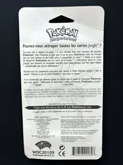 FACTORY SEALED Jungle WoTC Blister Pack Sealed Flareon Artwork (French) - Image 2